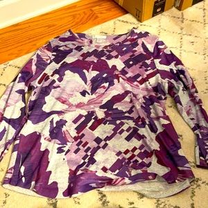 Gorgeous purple floral sweater